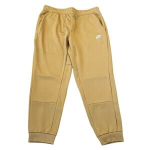 Nike Sportswear Club Tribute Jogger Pants Men’s XXL Tan Gold Tapered Sweatpants